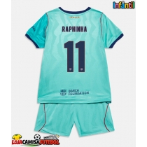 Camisa de Futebol Barcelona Raphinha Belloli #11 Equipamento Alternativo Infantil 2026-27 Manga Curta (+ Calças curtas)